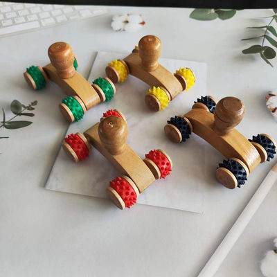 Équipement de massage corporel 2024 arrivées Naturel Eco-friendly Artisanat artisanal en bois Gua Sha Rouleau de masseur pour outils de massage