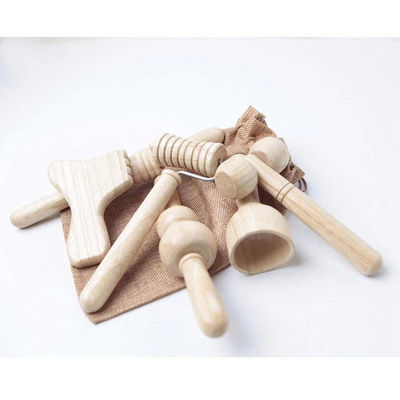 Massage musculaire Équipement de massage corporel Roller à bâton de massage en bois fait à la main pour la maison et les soins musculaires