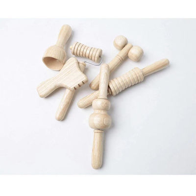 Massage musculaire Équipement de massage corporel Roller à bâton de massage en bois fait à la main pour la maison et les soins musculaires
