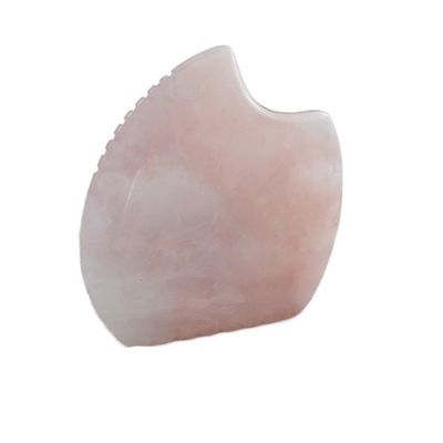 Logo personnalisé Shell Shape Rose Quartz Gua Sha Outil de massage pour le massage musculaire et le soin de la peau Spa équipement de beauté