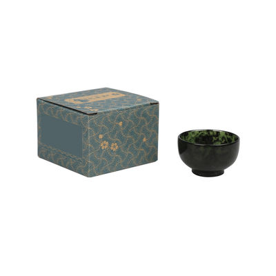 Type de gravure 100% chinois écuelle en jade naturel vert foncé écuelle en jade sculptée à la main écuelle pour l'amélioration de la décoration de la maison