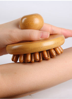 Massage du cuir chevelu Brosse à cheveux en bambou Peigne personnalisée Logo bois Peigne à cheveux déroutant 2023 Outils de massage Guasha écologiques