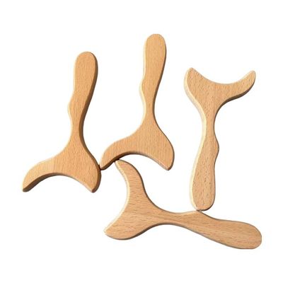 2023 OEM Outils de massage pour la thérapie du bois de hêtre Ensemble de masseur de dos en bois avec logo personnalisé disponibled