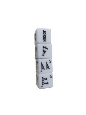 25mm Jade Six Sides Jeu de dés de fitness pour l'entraînement sportif