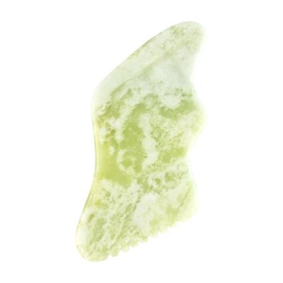 Massageur naturel de jade vert Guasha pour l' anti-vieillissement Chinois Xiuyan Jade la forme de la foudre Gua Sha grattage outil de massage