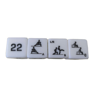 25mm Jade Six Sides Jeu de dés de fitness pour l'entraînement sportif