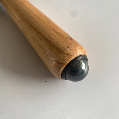 Bâtons de massage à rouleaux en bois manuel Massageur à trois perles avec boule magnétique pour le corps Soins de santé Outil de beauté Spa Relaxation musculaire Zone de massage corps