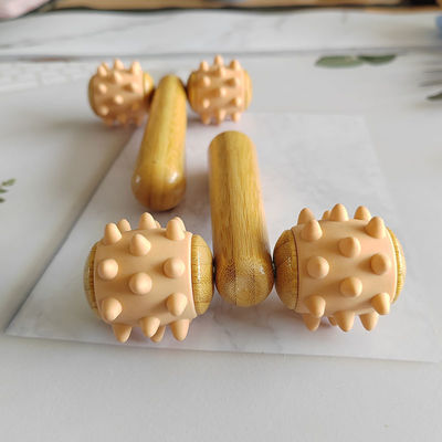 Équipement de massage corporel été 2024 Tendance arrivées Massage à la main Roller Massage oculaire Roller Stick Bois 3D Roller Massager facial
