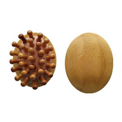 Muscles du corps Marron Populaire Bambou naturel Gua Sha Scalp Massage Airbag Peigne Bois Guasha Outil Tête Relax Massageur Coiffure soins de santé brosse de beauté