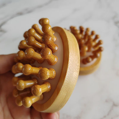 Muscles du corps Marron Populaire Bambou naturel Gua Sha Scalp Massage Airbag Peigne Bois Guasha Outil Tête Relax Massageur Coiffure soins de santé brosse de beauté