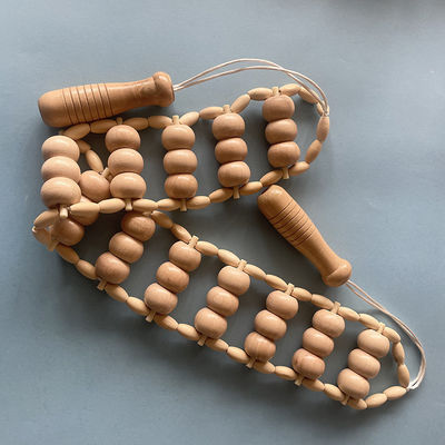 Masseur corporel 2024 arrivées Logo personnalisé et emballage Masseur à dos en bois Roller Tool Masseur en bois pour hêtre