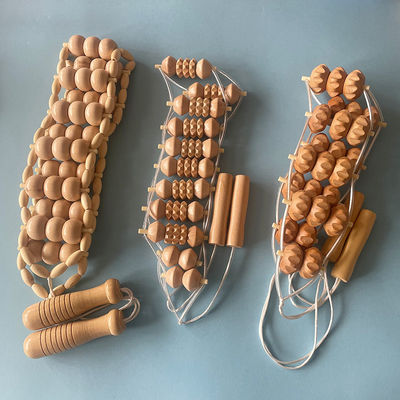 Massage corporel Outil de massage à rouleaux en bois drague Meridien Soins de santé Muscle Fascia Relax Physiothérapie pour logo personnalisé