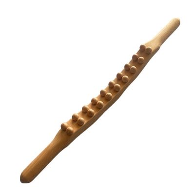 Logo personnalisé Disponibled Masseur à rouleaux en bois de Guasha Scraping Stick pour équipement de massage corporel et relaxation musculaire