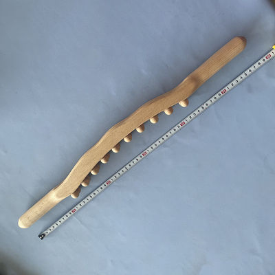 Logo personnalisé Disponibled Masseur à rouleaux en bois de Guasha Scraping Stick pour équipement de massage corporel et relaxation musculaire