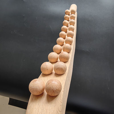 Logo personnalisé Disponibled Masseur à rouleaux en bois de Guasha Scraping Stick pour équipement de massage corporel et relaxation musculaire