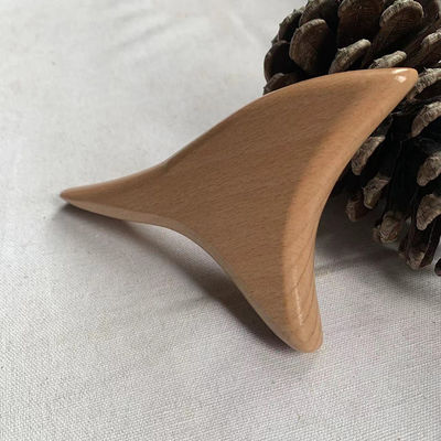 Massageur facial en forme de cône triangulaire bois de hêtre Gua Sha Massage Scraping Board bois Guasha Massageur corps Soins personnels Spa Outil de relaxation musculaire