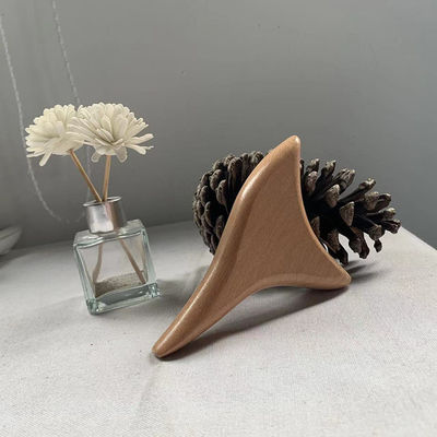 Massageur facial en forme de cône triangulaire bois de hêtre Gua Sha Massage Scraping Board bois Guasha Massageur corps Soins personnels Spa Outil de relaxation musculaire