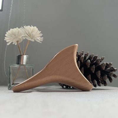 Massageur facial en forme de cône triangulaire bois de hêtre Gua Sha Massage Scraping Board bois Guasha Massageur corps Soins personnels Spa Outil de relaxation musculaire