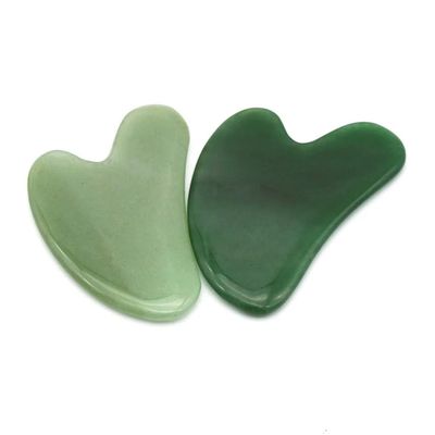 2024 Massage Guasha Scarping Aventurine Vert Gua Sha planche pour le drainage lymphatique