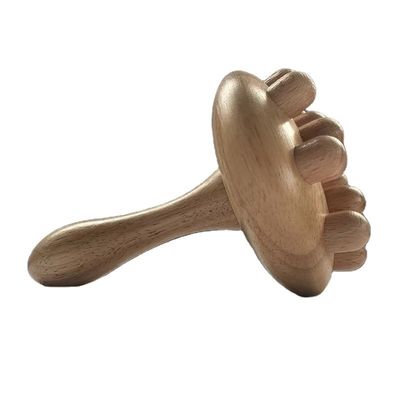 2024 Coupe de champignon Contour du corps Roller Thérapie de drainage lymphatique Gua Sha Massageur en bois pour la performance