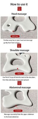 Outil de soin de la peau de beauté Facial Gua Sha Board pour massage en céramique et relaxation musculaire