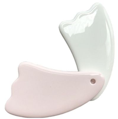 Logo personnalisé Disponibled Mini-massage Ceramique Gua Sha Outil pour le Corps Cou Visage Soins de la peau Spa Levé de beauté du visage