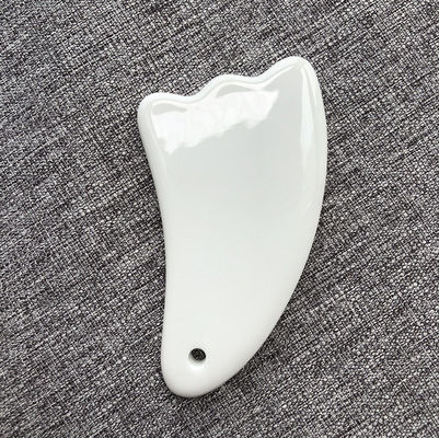 Logo personnalisé Disponibled Mini-massage Ceramique Gua Sha Outil pour le Corps Cou Visage Soins de la peau Spa Levé de beauté du visage