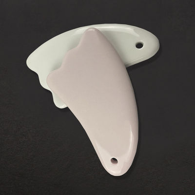 Logo personnalisé Disponibled Mini-massage Ceramique Gua Sha Outil pour le Corps Cou Visage Soins de la peau Spa Levé de beauté du visage