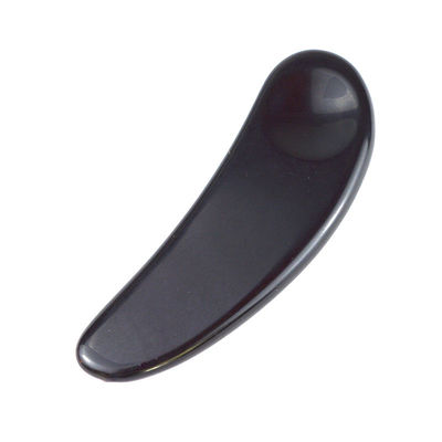 2024 arrivées Noir Obsidian Eye Gua Sha Cuillère Massageur Facial Outils Guasha Pour Le Visage Logo personnalisé Accepté