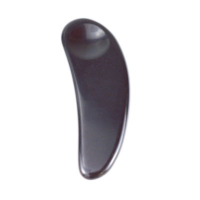 2024 arrivées Noir Obsidian Eye Gua Sha Cuillère Massageur Facial Outils Guasha Pour Le Visage Logo personnalisé Accepté
