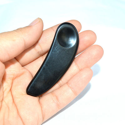 2024 arrivées Noir Obsidian Eye Gua Sha Cuillère Massageur Facial Outils Guasha Pour Le Visage Logo personnalisé Accepté