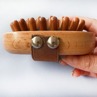 Brosses de bois de hêtre à main pour le massage domestique Dredge les méridiens et améliorez la routine de soins de la peau à la maison