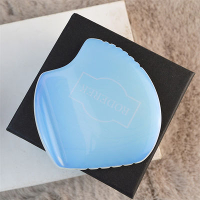 Massageur en opalite Guasha Cou soins de la peau du visage Spa lifting du visage beauté forme de coquille Opal naturel Gua Sha outil de massage du visage