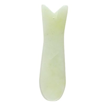 Propriétés du masseur de corps Massageur Xiuyan Jade Poisson en forme de Gua Sha Facial Outil de soin de la peau Outil de soins du visage anti-âge Guasha
