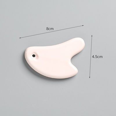 Soins personnels de la peau Spa lifting du visage Salon de beauté Équipement de massage en forme de cœur Mini-massage Ceramique Gua Sha Outil pour masseur du visage