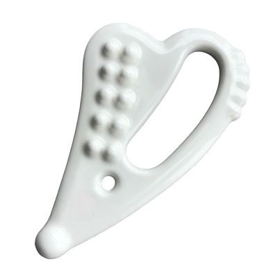 Soins personnels de la peau Spa Lifting du visage Massage de la forme du cœur Outil en céramique Gua Sha Guasha Stone pour le visage blanc