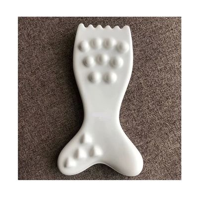 Outil de masseur facial en céramique Gua Sha Logo personnalisé Guasha Board pour la peau du visage et du corps SPA Massage d'acupuncture