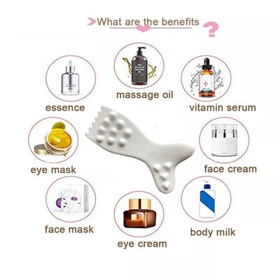 Outil de masseur facial en céramique Gua Sha Logo personnalisé Guasha Board pour la peau du visage et du corps SPA Massage d'acupuncture