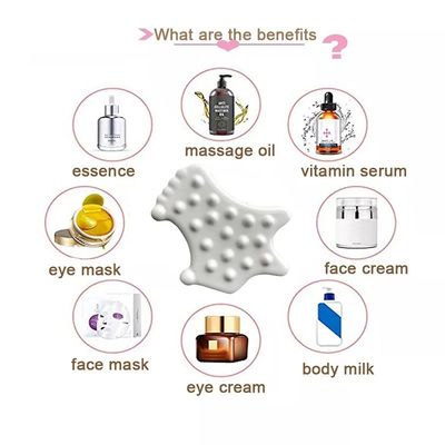 Soulevez facilement votre peau et détendez vos muscles avec l'outil de massage Gua Sha en céramique blanc