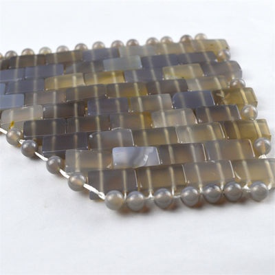 Masque pour les yeux en pierre de jade grise pour les outils de massage et les pierres de guérison Masque pour le visage en agate