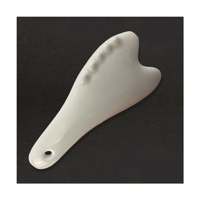 Outil de massage Gua Sha en céramique blanche pour l'acupression