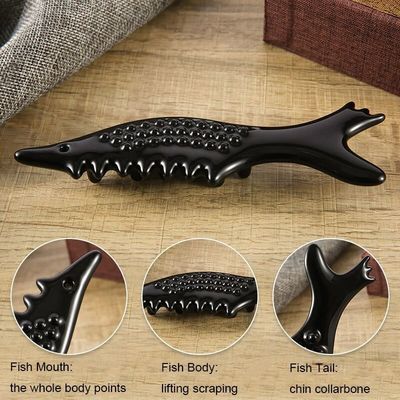 Massageur en céramique en forme de poisson OEM/ODM Accepté pour le visage, les yeux, le cou Relaxation musculaire et réduction des rides