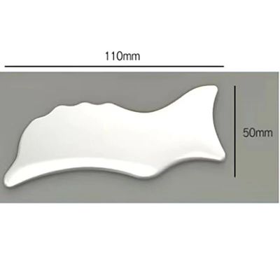 110*50mm Outil de Guasha en céramique pour les soins du corps Tableau de massage facial Gua Sha pour réduire les douleurs à la tête, au cou et au dos