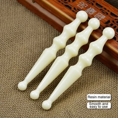 Plume de massage en résine naturelle Massageur de pieds Stick Back Acupuncture Médecine chinoise Guasha Outil de beauté pour le massage du visage