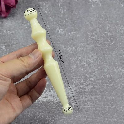 Plume de massage en résine naturelle Massageur de pieds Stick Back Acupuncture Médecine chinoise Guasha Outil de beauté pour le massage du visage