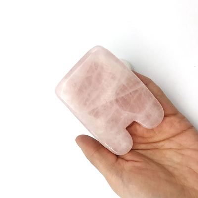 Poussière de cristal de quartz en forme de poisson en forme de rose Guasha Face Gua Sha Outils pour les soins de santé en jade naturel Massage cervical soulagement de la douleur