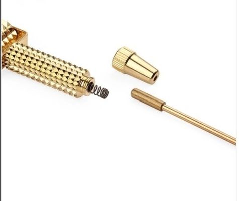 Logo personnalisé Disponible outils de massage de cuivre pur Masseur de guasha point d'acupression d'acupuncture Gua Sha Roller pour la beauté