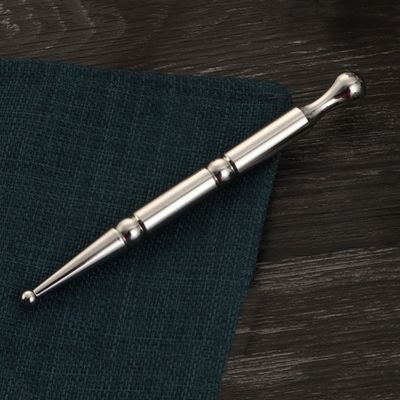 Logo personnalisé disponibled Massage en acier inoxydable stylo d'acupuncture manuel pour reflexologie du corps entier Outils de stylo d'acupression