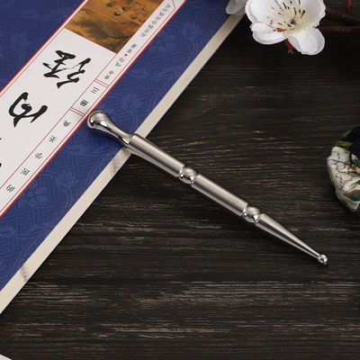Logo personnalisé disponibled Massage en acier inoxydable stylo d'acupuncture manuel pour reflexologie du corps entier Outils de stylo d'acupression