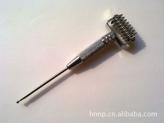 Équipement de massage corporel Spikey Brass Manuel d'acupression et de réflexologie Stick pour la santé et le massage des tissus